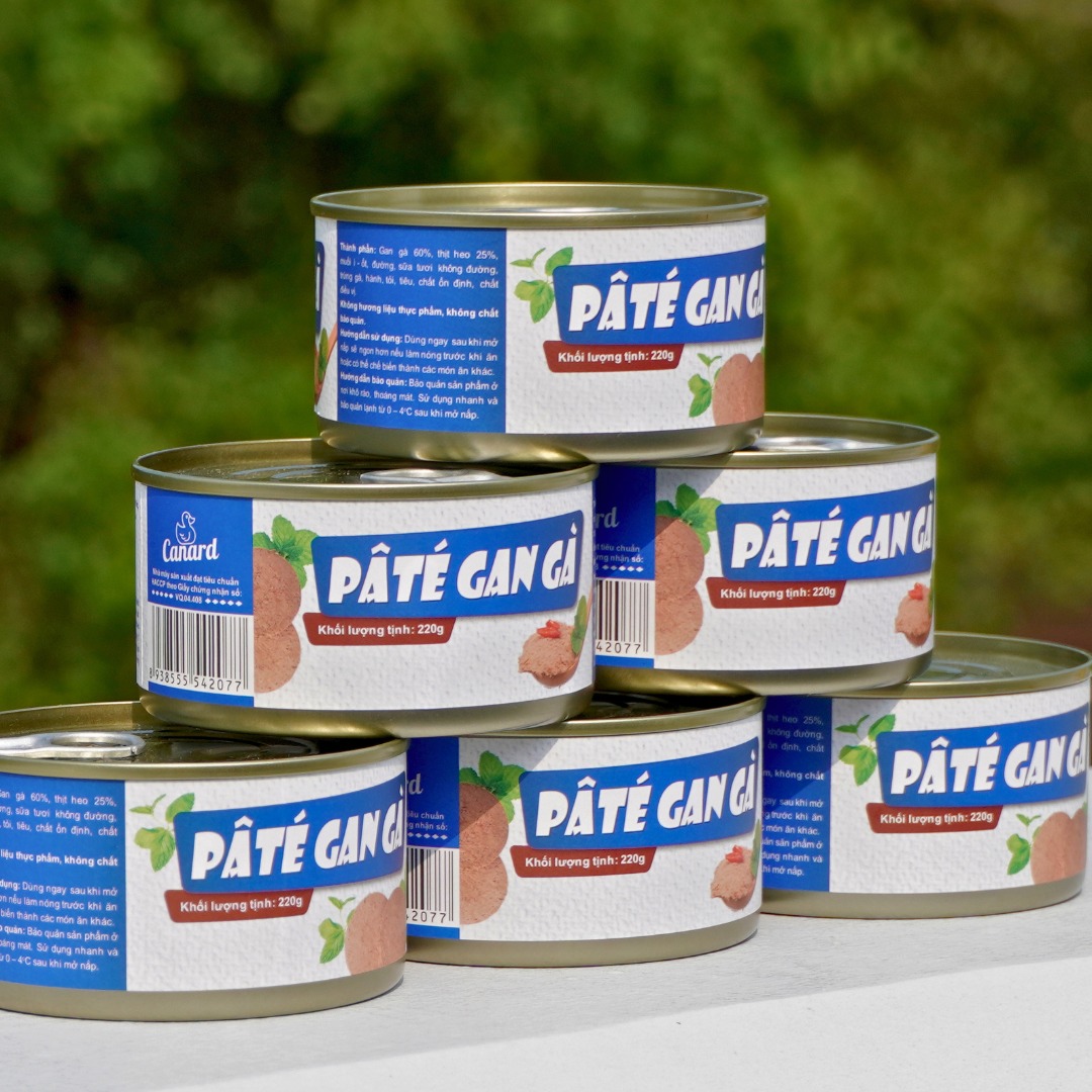 Combo 5 lon Pâté Gan Gà Canard – Ăn sáng tiện lợi, tiết kiệm hơn