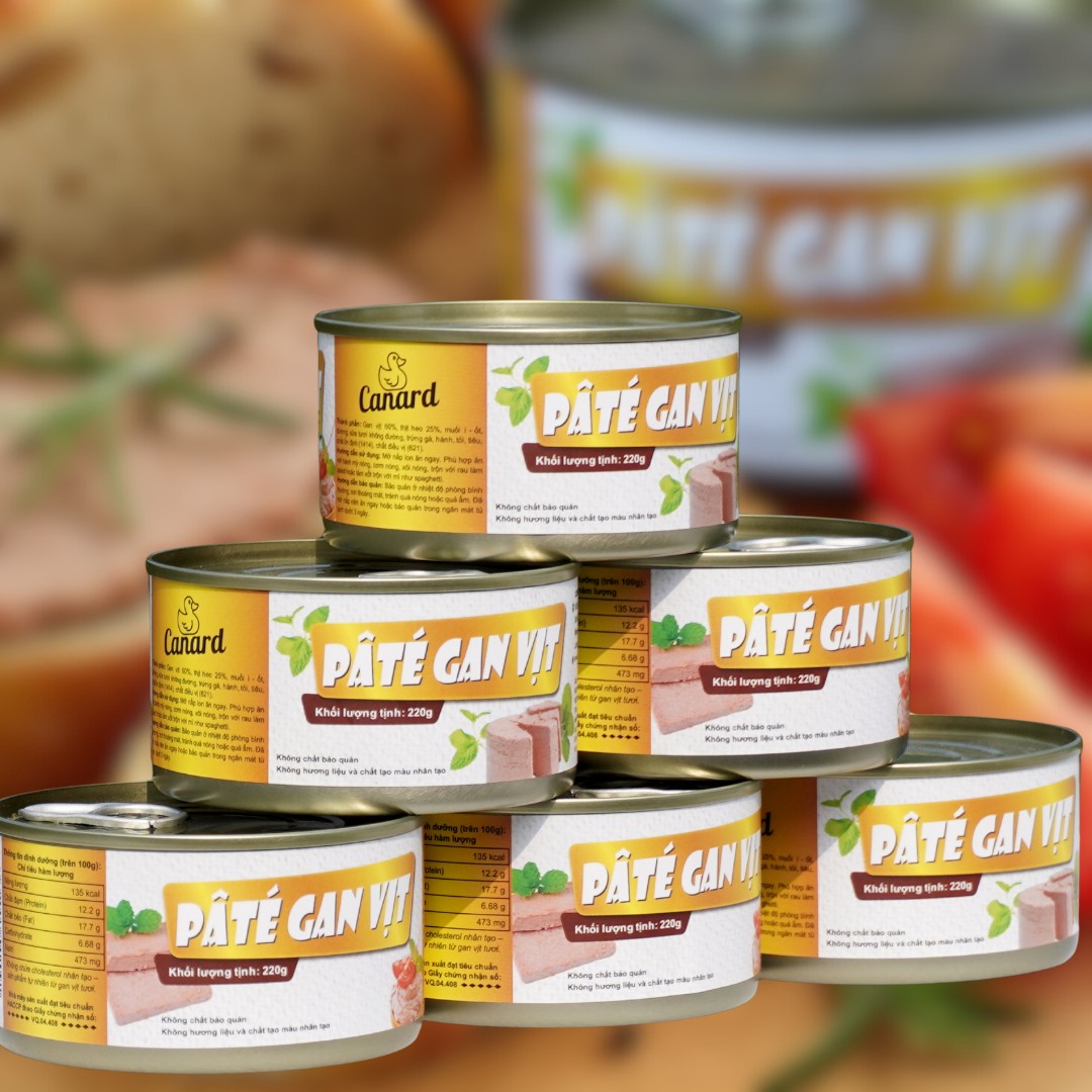 Combo 5 lon Pâté Gan Vịt Canard – Sang trọng, béo mịn, chuẩn Pháp